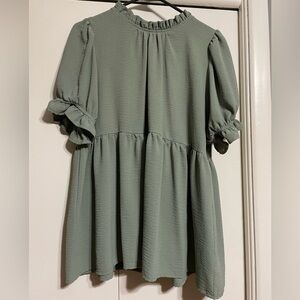 Sage Green blouse. Size L.